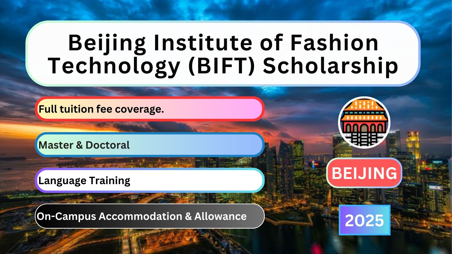 Beijing Institute of Fashion Technology (BIFT) Scholarship