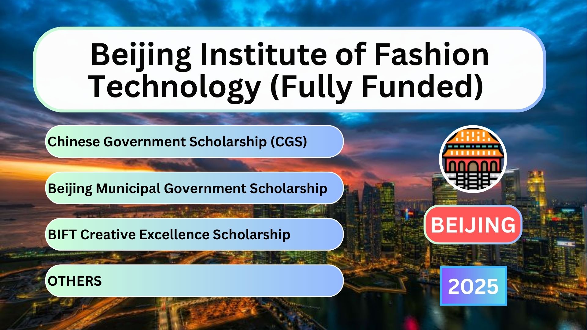 Beijing Institute of Fashion Technology (Fully Funded)