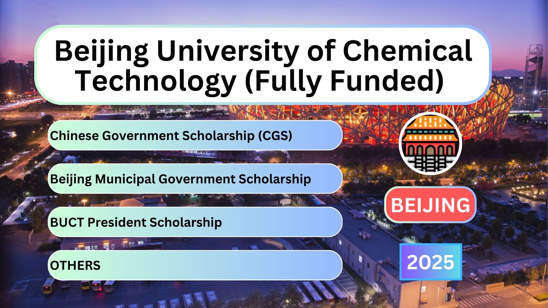 Beijing University of Chemical Technology (Fully Funded)