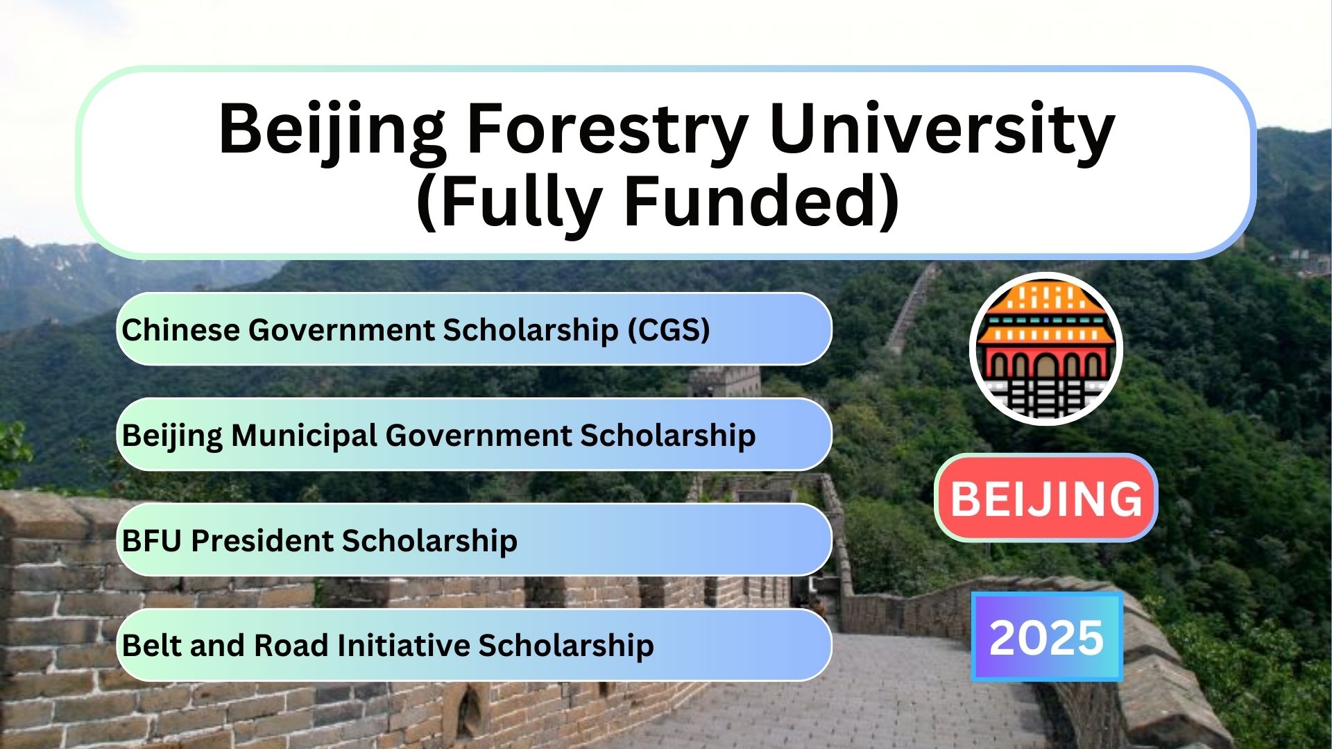 Beijing Forestry University (Fully Funded)