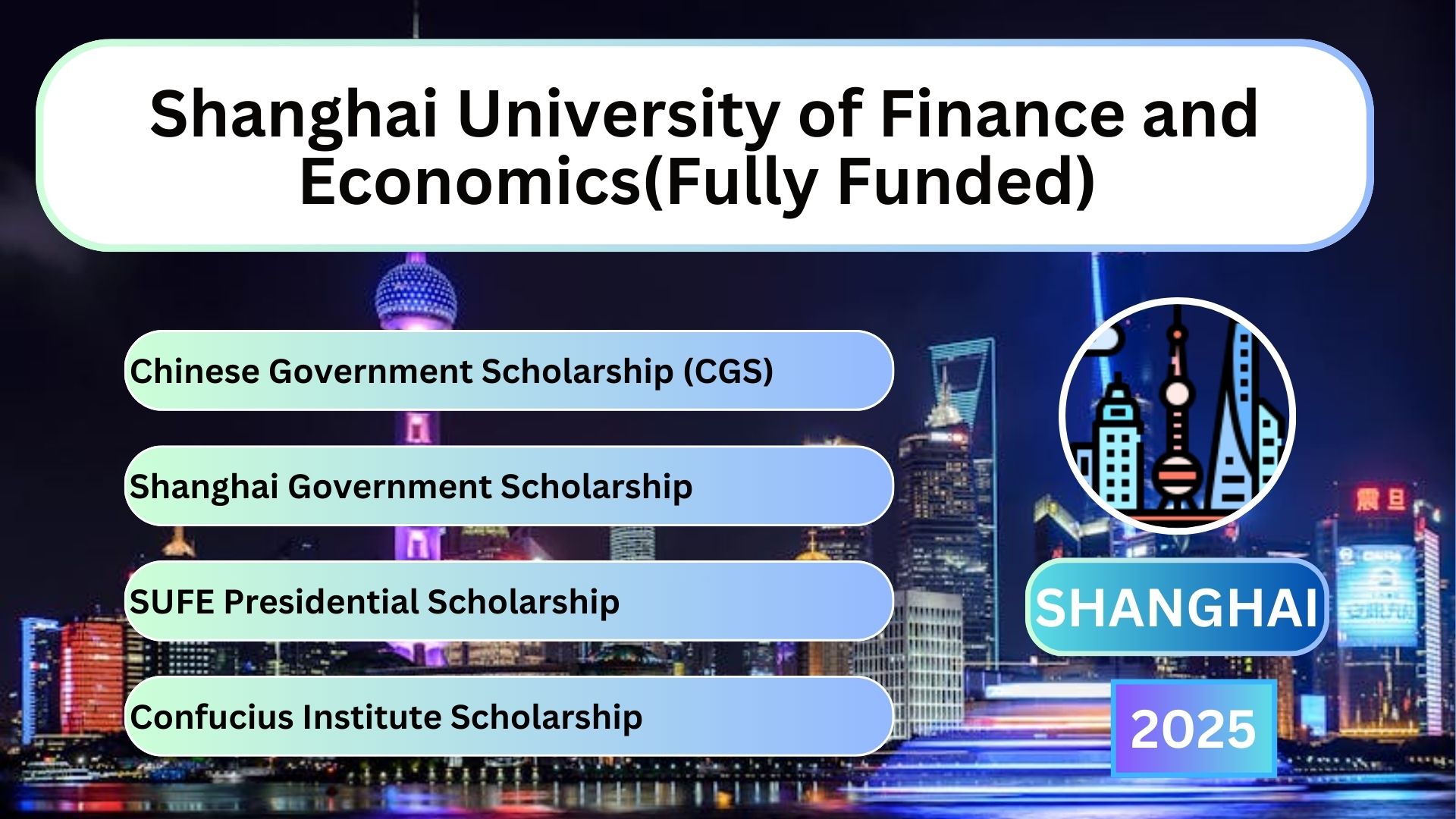 Shanghai University of Finance and Economics(Fully Funded)