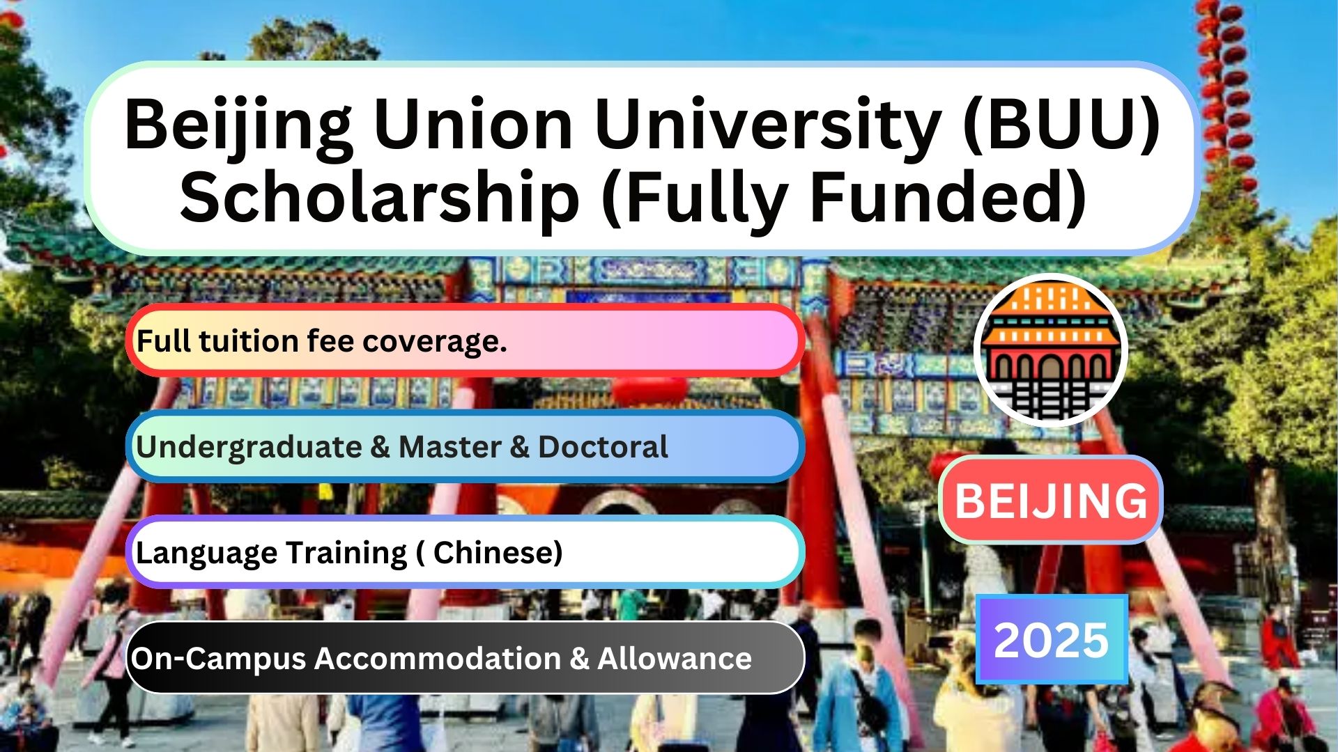 Beijing Union University (BUU) Scholarship (Fully Funded) 