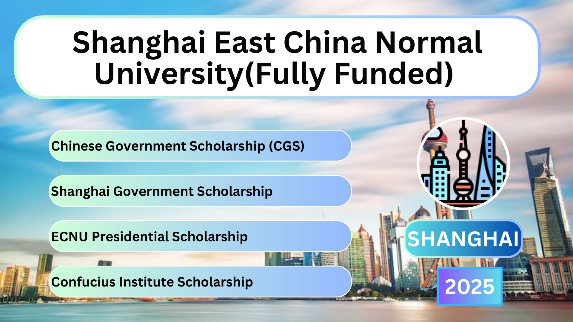 Shanghai East China Normal University(Fully Funded) 