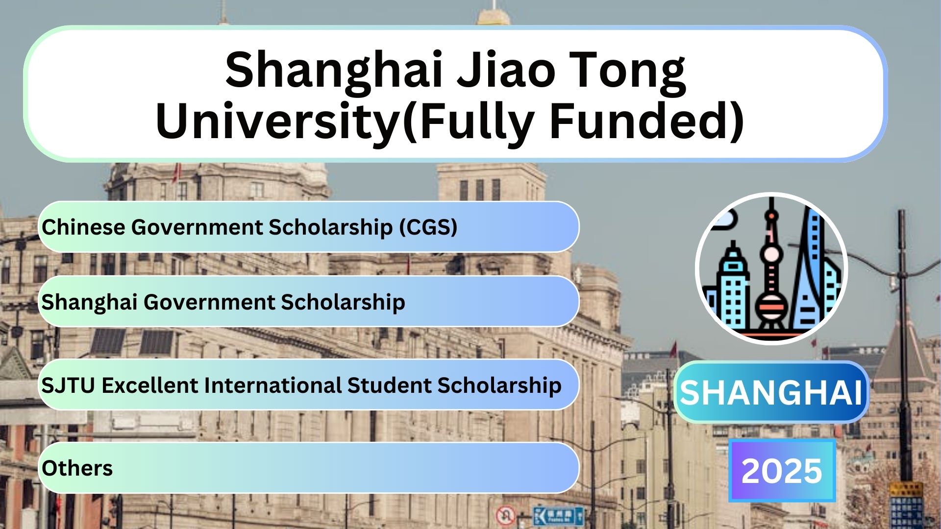 Shanghai Jiao Tong University(Fully Funded)