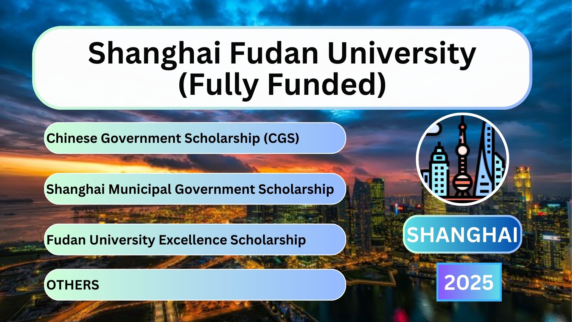 Shanghai Fudan University (Fully Funded)