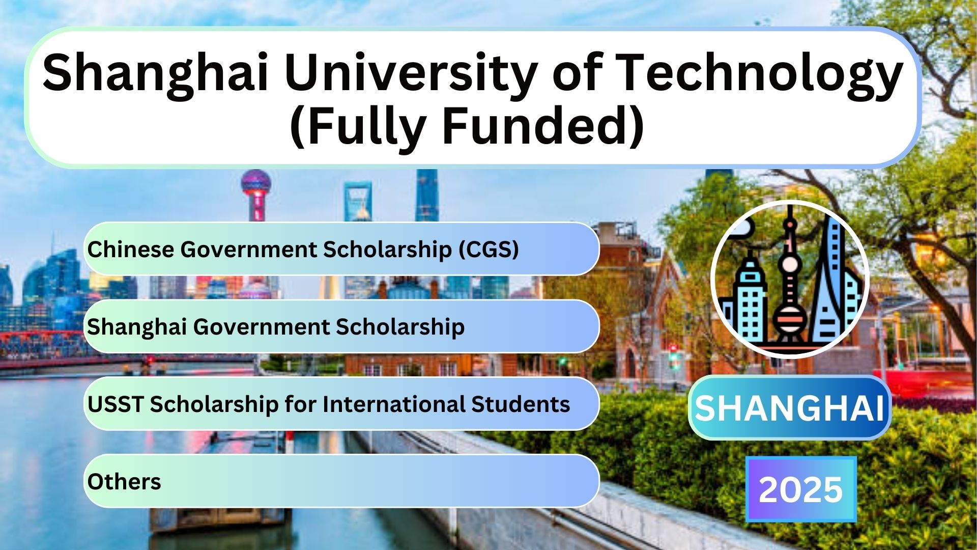 Shanghai University of Technology (Fully Funded)