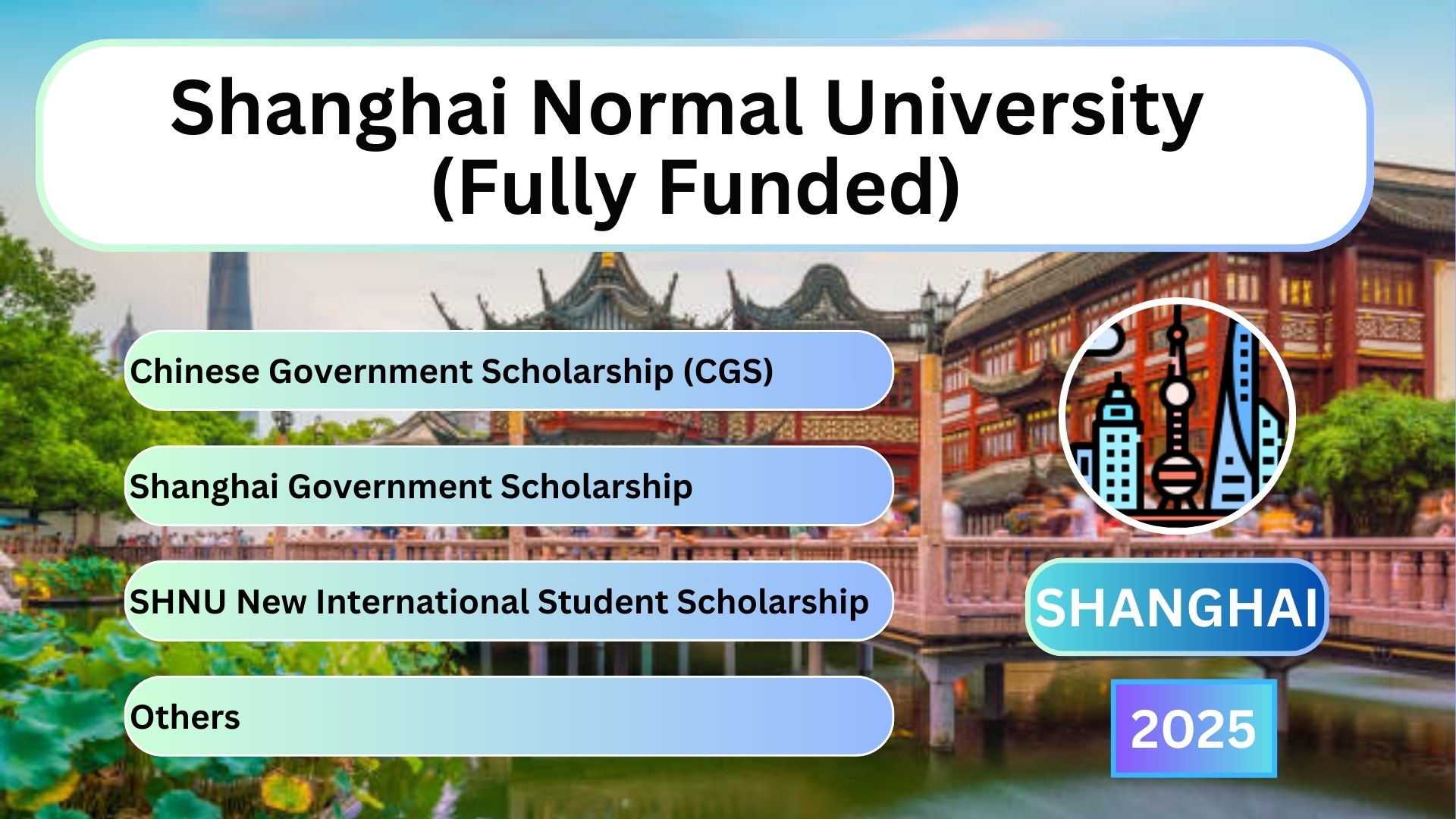 Shanghai Normal University (Fully Funded)